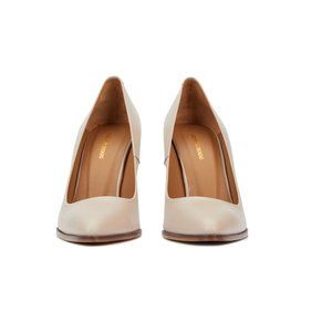 High heels, Leather, Shoes, Beige